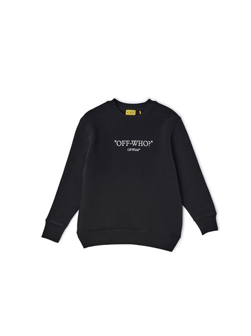 Felpa, unisex, logata. OFF WHITE | FLE00300001
